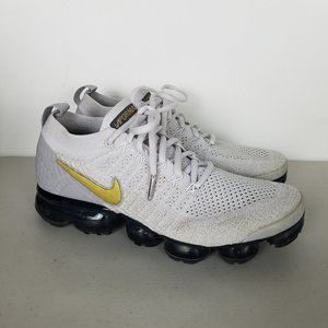 Nike Air VaporMax Flyknit 2 Vast Grey Metallic Gold 942843-010